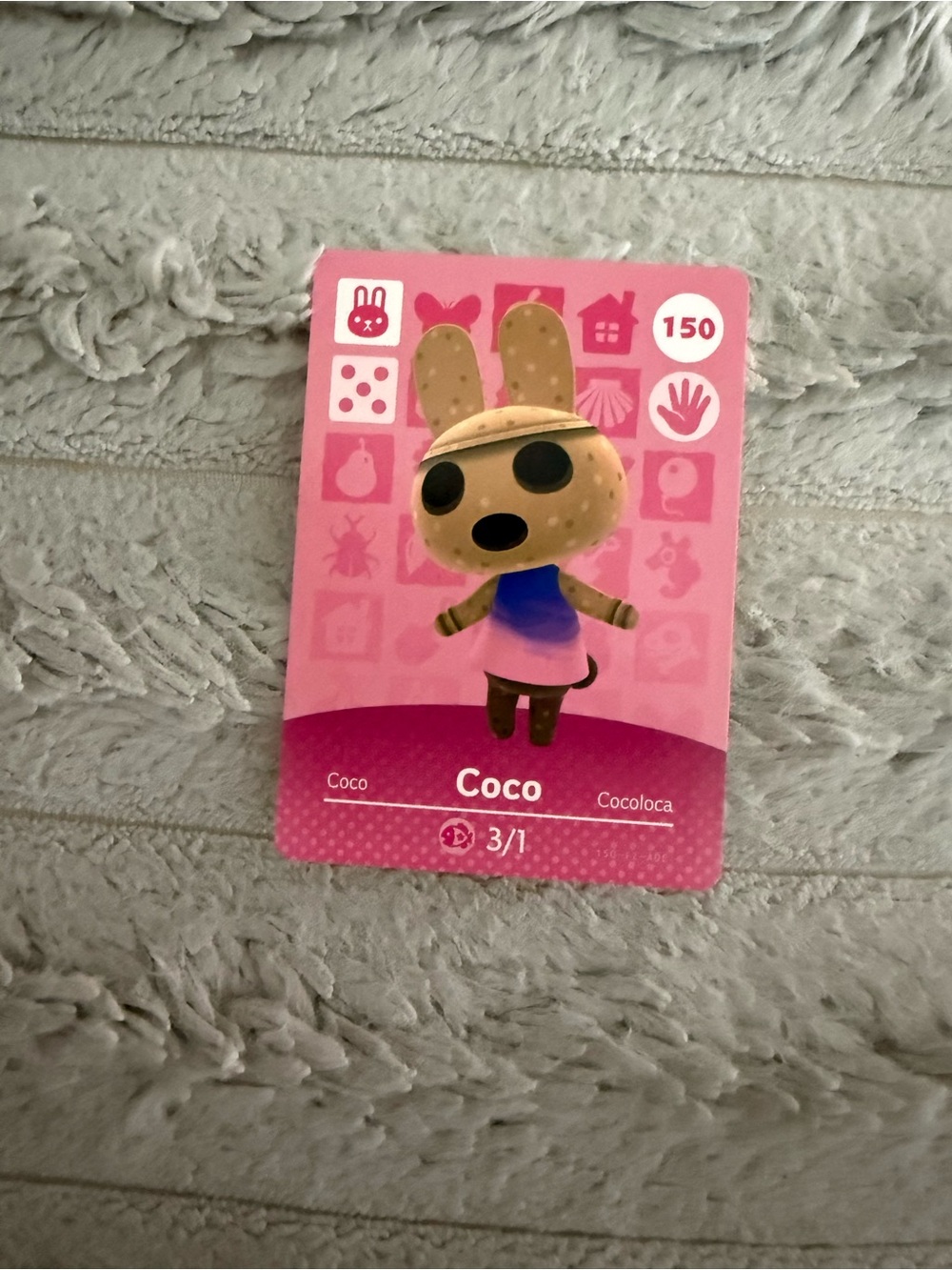 Coco Nintendo Animal Crossing Amiibo Card